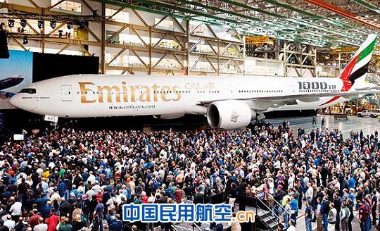 伊頓協助波音向阿聯酋航空交付第1000架777客機 伊頓協助波音向阿聯酋航空交付第1000架777客機
